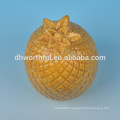 Lovely ceramic condiment set with pineapple design